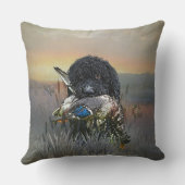 バーベッフランスのト、水犬 クッション (裏面)