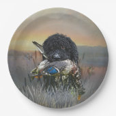 バーベッフランスのト、水犬 ペーパープレート (正面)