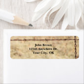 バーベッ素朴ドワイヤ差出人住所ラベル ラベル (インサイチュ)