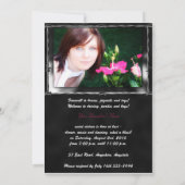 バーベドインスウィート16パーティの招待状 招待状 (裏面)