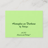 バーベナATCの蜜蜂 名刺 (裏面)