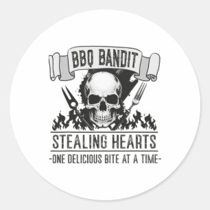バーベビーディット盗みハートおもしろいグリリングBbq Love ラウンドシール