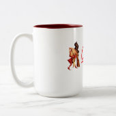 バーベラのイタリアンなコーヒー・マグ ツートーンマグカップ (左)