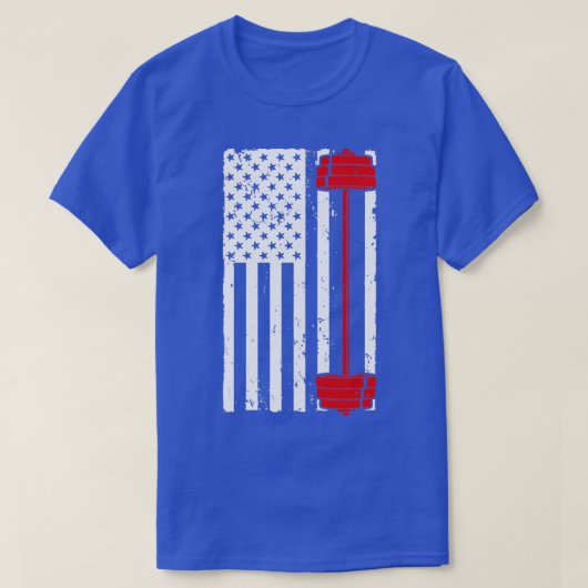 バーベルおもしろいアート女子男性へ重量挙げフィトン Tシャツ (デザイン正面)