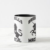 バーベルおもしろいリフティングジムユーモア マグカップ (中央)