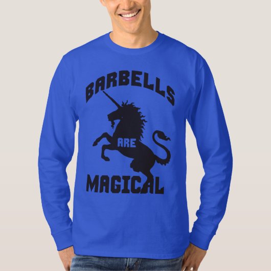 バーベルおもしろいリフティングジムユーモア Tシャツ (正面)