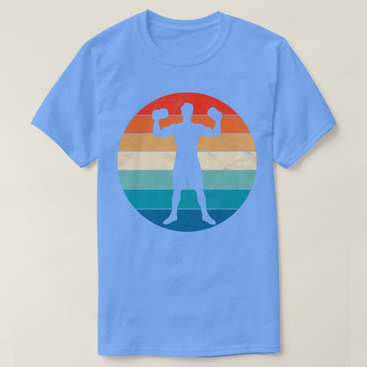 バーベルとダンベルトレーニング Tシャツ (デザイン正面)