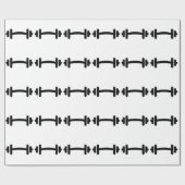 バーベルのダンベルの訓練 ラッピングペーパー (フラット)