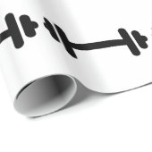 バーベルのダンベルの訓練 ラッピングペーパー (ロールコーナー)