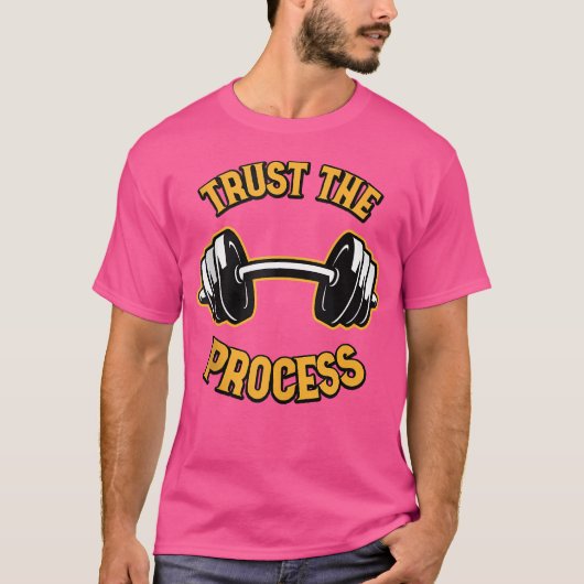 バーベルを処理する信頼 Tシャツ (正面)