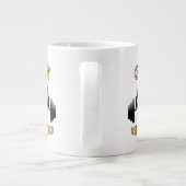 バーベルを持つペンギン ジャンボコーヒーマグカップ (裏面)