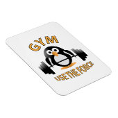 バーベルを持つペンギン マグネット (右側)