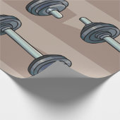 バーベルウェイトリフティングジムフィットネス恋人 ラッピングペーパー