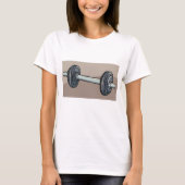 バーベルウェイトリフティングジムフィットネス恋人 Tシャツ (正面)