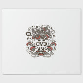 バーベルスカルヘッド ラッピングペーパー (フラット)