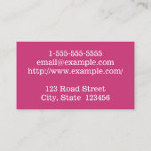 バーベルフィットネストレーナービジネスカード 名刺 (裏面)