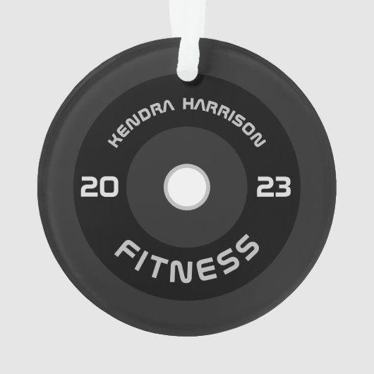 バーベルフィットネス2025パーソナライズされたクリスマス オーナメント (裏面)