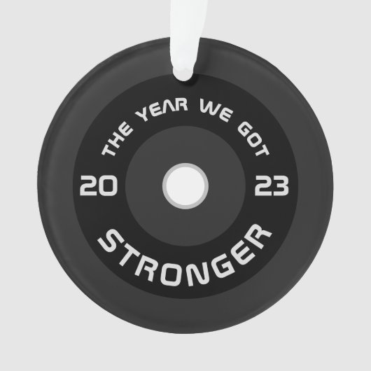 バーベルフィットネス2025パーソナライズされたクリスマス オーナメント (正面)