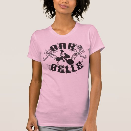 バーベルボディビル婦人用シャツ Tシャツ (正面)