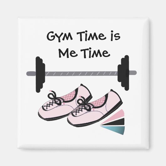 バーベルランニング付きの靴 マグネット (正面)