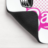 バーベル – ピンク マウスパッド (コーナー)