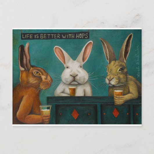 バーホッピング ポストカード (正面)