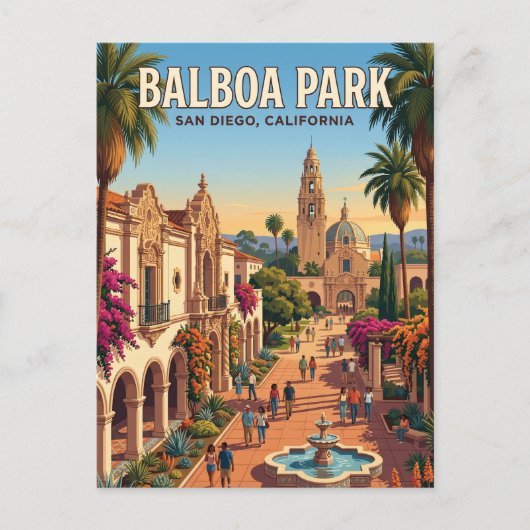 バーボナパーク カリフォルニア ポストカード (正面)