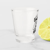 バーボンおもしろい安いセラピーワードアート ショットグラス (左)