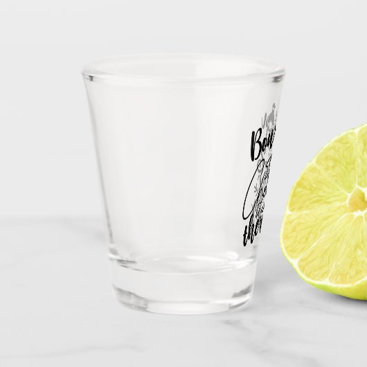 バーボンおもしろい安いセラピーワードアート ショットグラス (左)