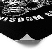 バーボンが知恵来を出すモンキーウイスキー(o) ポスター (角)