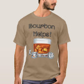 バーボンで助けて! Tシャツ (正面)