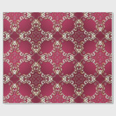 バーボンとゴールドのエレガントなヴィンテージ クラシック ロイヤル ラッピングペーパー (フラット)