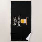 バーボンとシガー ビーチタオル (正面)