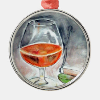 バーボンと煙 メタルオーナメント