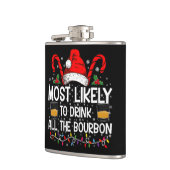 バーボンのクリスマスを全部飲む可能性が高い フラスク (左)