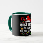 バーボンのクリスマスを全部飲む可能性が高い マグカップ (正面左)