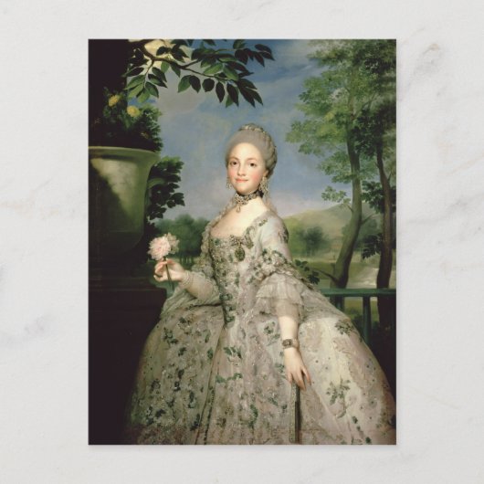 バーボンのマリー・ルイーズポートレート ポストカード (正面)