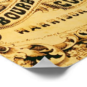 バーボンの心を込めた~のヴィンテージ広告。 ポスター (角)