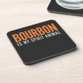 バーボンは私の精神の動物のヴィンテージカスタマイズ コースター (左側)