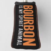 バーボンは私の精神動物のヴィンテージアメリカン ゴルフヘッドカバー (回転90)