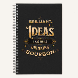 バーボンを飲んでいた時の鮮やかなアイディア ノートブック