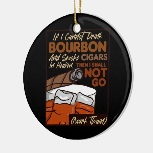 バーボンアンドシガーズバーボン恋人 セラミックオーナメント (左)