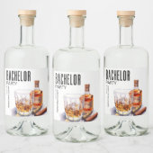 バーボンアンドシガーバチュラーパーティ リキュールボトルラベル (ボトル)