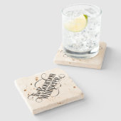 バーボンウィスペラー ストーンコースター (横)