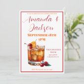 バーボンオールドファッションド婚約パーティ 招待状 (スタンド正面)