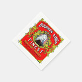 バーボンキング素晴らしロストコーヒー スタンダードカクテルナプキン (角)