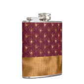 バーボンゴールドのピーコックの羽根 おしゃれ エレガント フラスク (右)