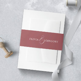 バーボンディーの結婚式 招待状ベリーバンド