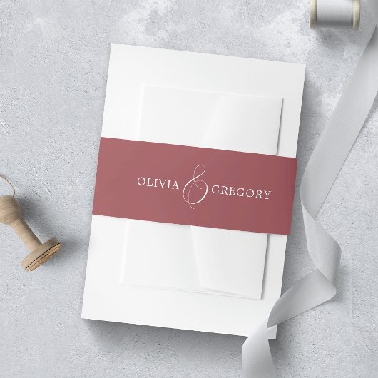 バーボンディーの結婚式 招待状ベリーバンド