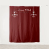 バーボンディーシャンデリア ウェディングフォト背景 タペストリー (正面)